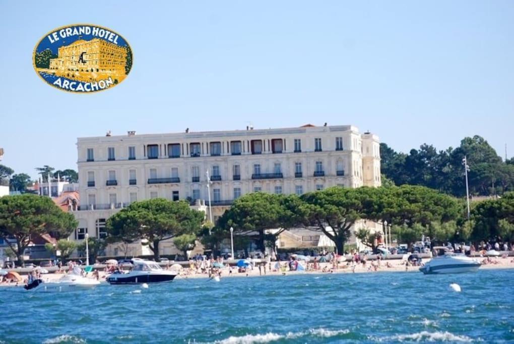 Grand Hotel - Magnifique Appartement Bord De Plage Centrale Arcachón Exterior foto
